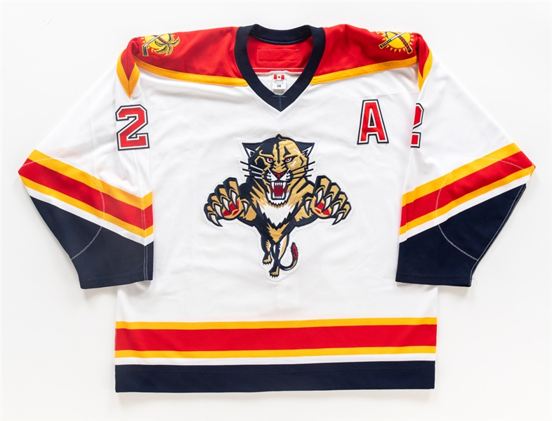 Lyle Odeleins 2003-04 Florida Panthers Game-Worn/Issued Alternate Captains Jersey with LOA