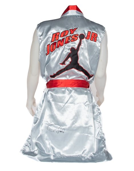 Roy Jones Jr. Signed Boxing Robe with COA