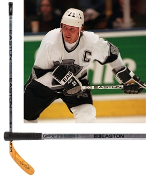 Wayne Gretzkys 1994-95 Los Angeles Kings Signed Easton Aluminum 5100 Game-Used Stick with LOAs