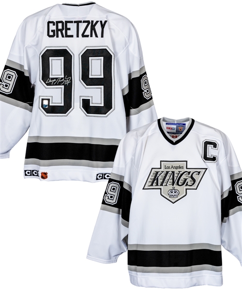 Wayne Gretzky Signed 1993-94 Los Angeles Kings Captains Jersey with WGA COA