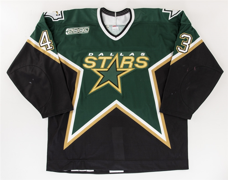 Evgeny Tsybouks 2000-01 Dallas Stars Game-Worn Preseason with Team LOA 