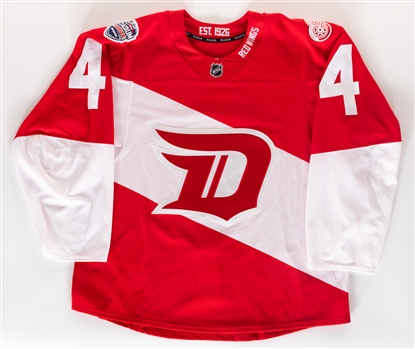 Jakub Kindls February 27th 2016 Detroit Red Wings Stadium Series Game-Issued Jersey with Team COA 