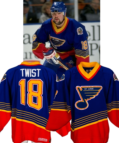 Tony Twists 1997-98 St Louis Blues Game-Worn Jersey with COA