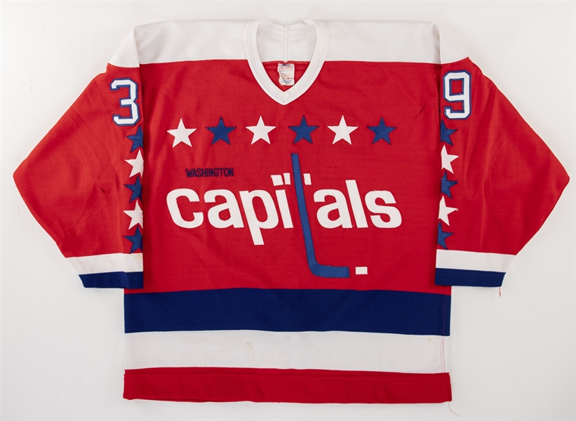 Alain Cotes 1989-90 Washington Capitals Game-Worn Jersey 