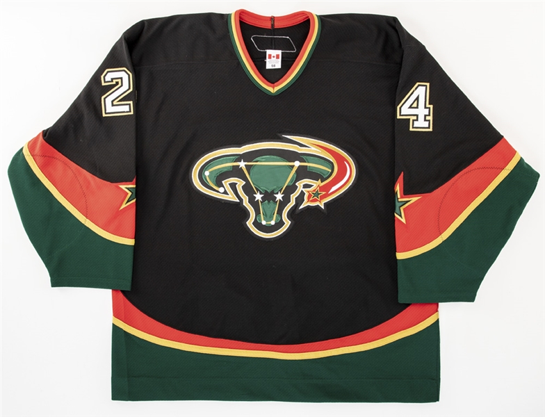 Nathan Perrotts 2005-06 Dallas Stars Game-Worn Third Jersey with LOA 