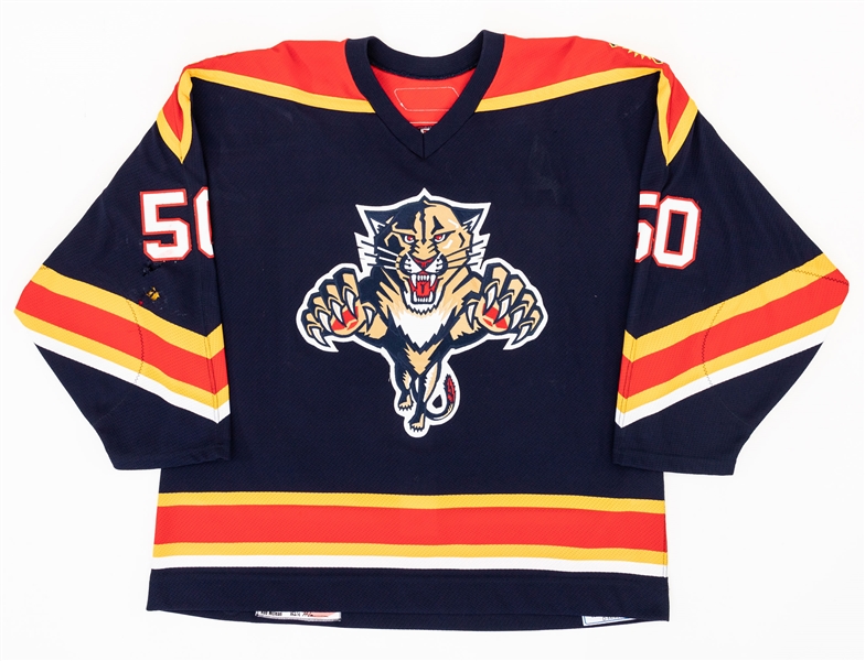 Drew Larmans 2006-07 Florida Panthers "NHL Debut" Game-Worn Jersey with LOA 