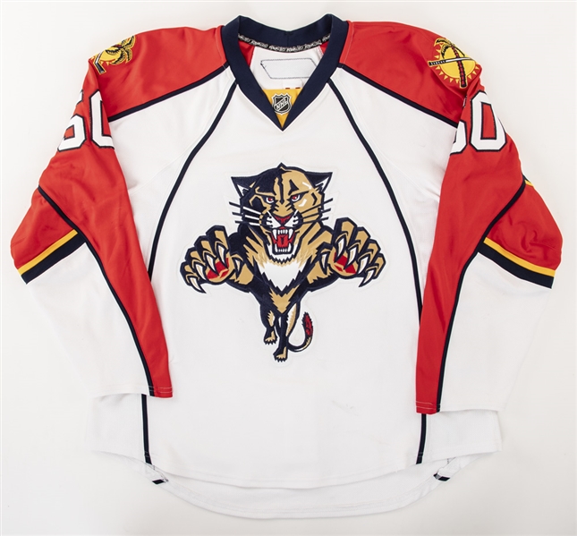 Drew Larmans 2007-08 Florida Panthers Game-Worn Jersey with Team COA 