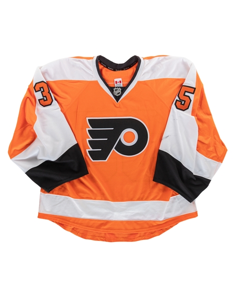 Steve Masons 2015-16 Philadelphia Flyers Game-Worn Jersey with LOA