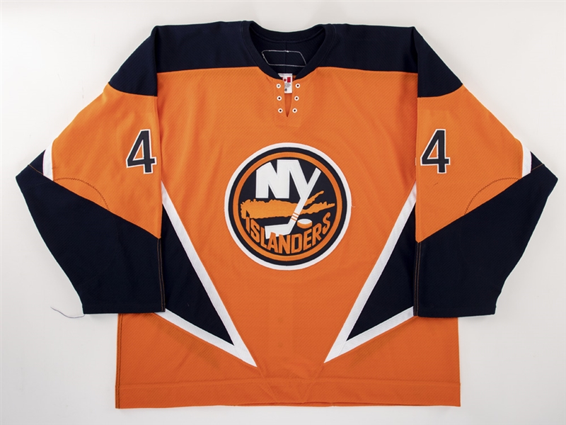 John Erskines 2005-06 New York Islanders Game-Worn Third Jersey with LOA 