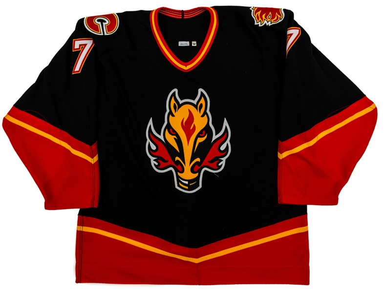 Chuck Kobasews 2002-03 Calgary Flames Game-Issued Rookie Season Jersey 