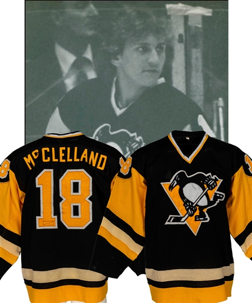 Kevin McClellands 1982-83 Pittsburgh Penguins Game-Worn Road Jersey (Set 1 - General Athletic)