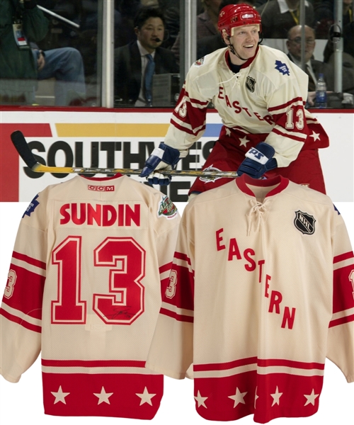 Mats Sundins 2004 NHL All-Star Game Eastern Conference Signed Game-Worn Second Period Jersey with LOA