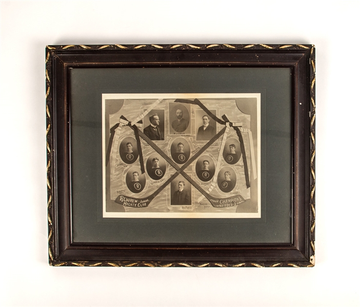 Renfrew Junior Hockey Club 1902-03 Framed Team Photo with HOFer Ambrose OBrien (19 1/2" x 23 1/2")