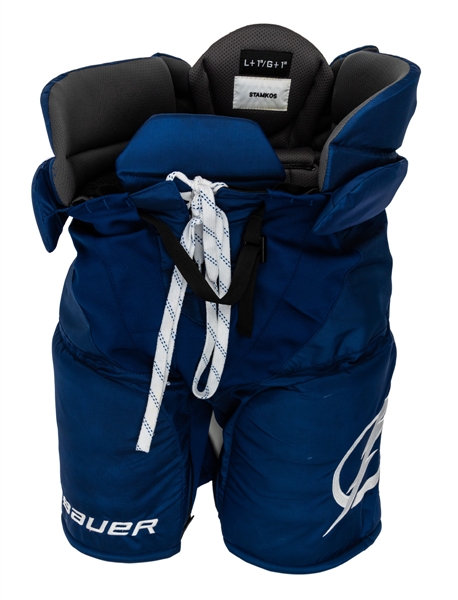 Steven Stamkos 2022 NHL Stadium Series Tampa Bay Lightning Game-Worn Bauer Pants - Photo-Matched!