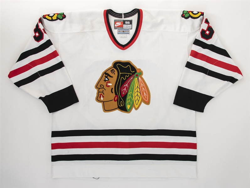 Jonas Elofssons 1999-2000 Chicago Blackhawk Preseason Rookie Training Camp-Worn  Jersey