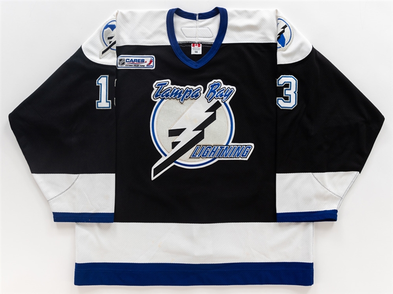 Pavel Kubinas 2005-06 Tampa Bay Lightning Game-Worn Jersey with LOA - Katrina Patch! 