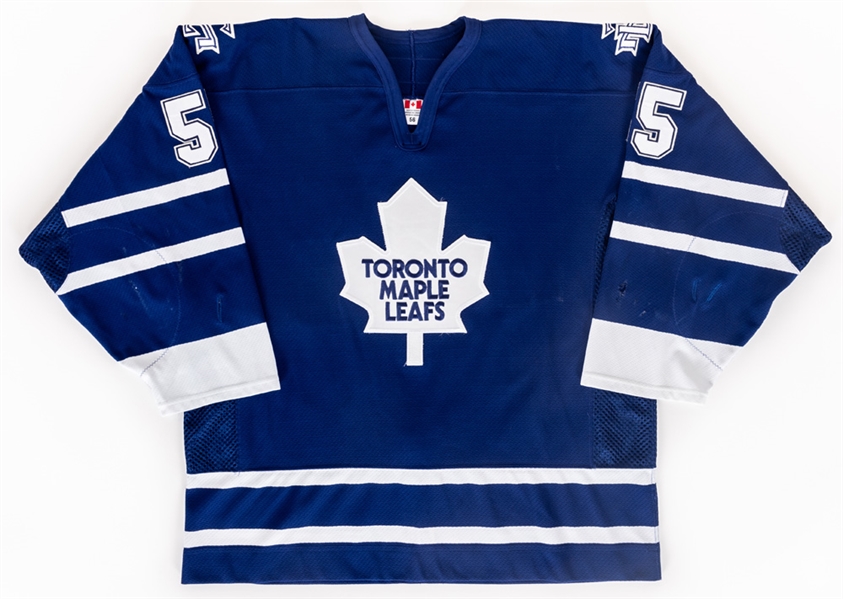 Richard Jackmans 2002-03 Toronto Maple Leafs Game-Worn Jersey with LOA - Nice Game-Wear! - Photo-Matched!