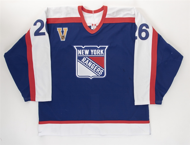 Martin Rucinskys 2003-04 New York Rangers Game-Worn Vintage Set Jersey with Team LOA 