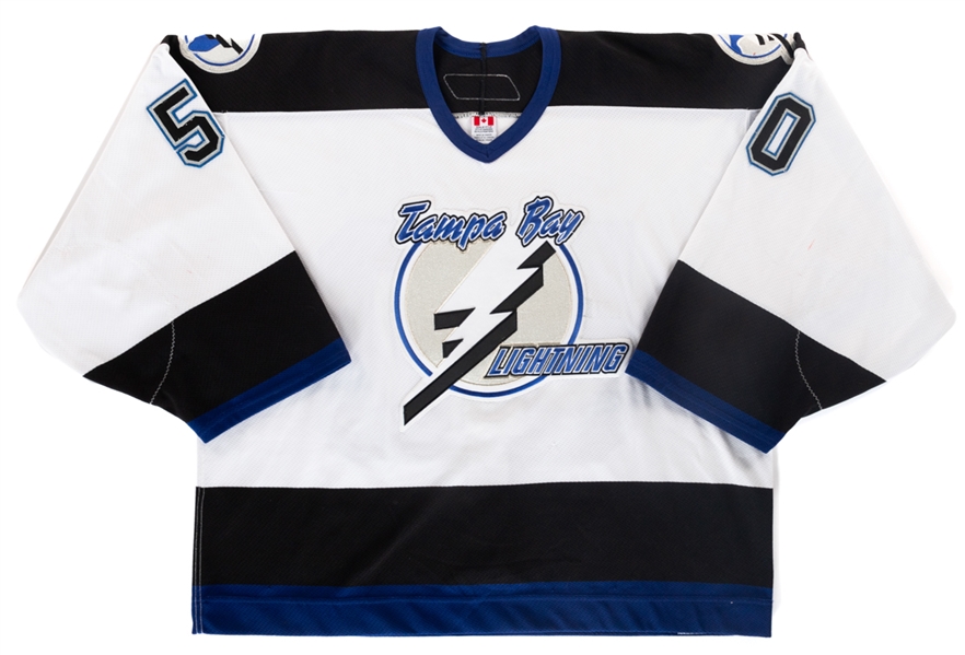 Gerald Colemans 2005-06 Tampa Bay Lighting Signed Game-Worn Jersey 