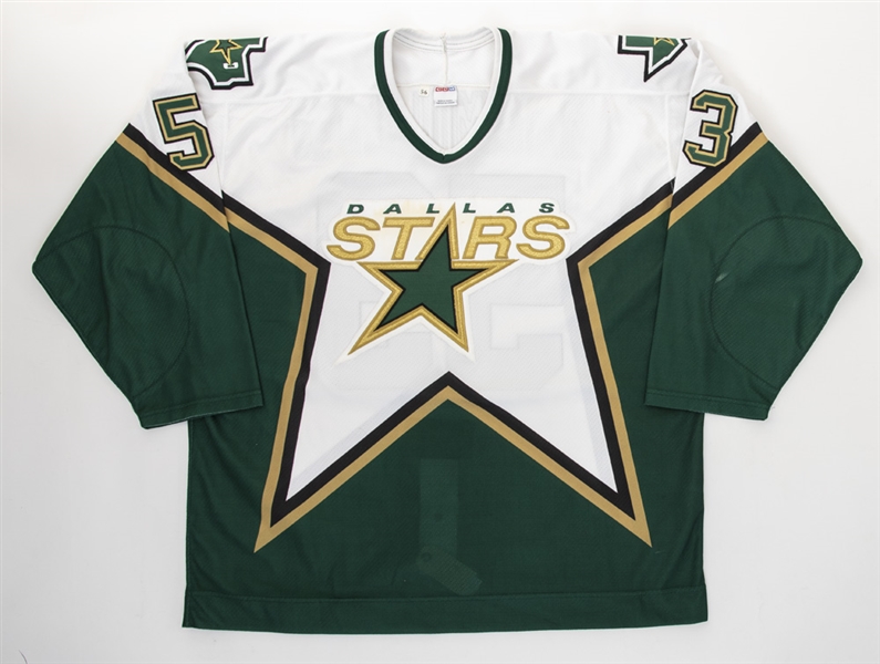 Jeff MacMillans 2000-01 Dallas Stars Game-Worn Preseason Jersey with Team LOA