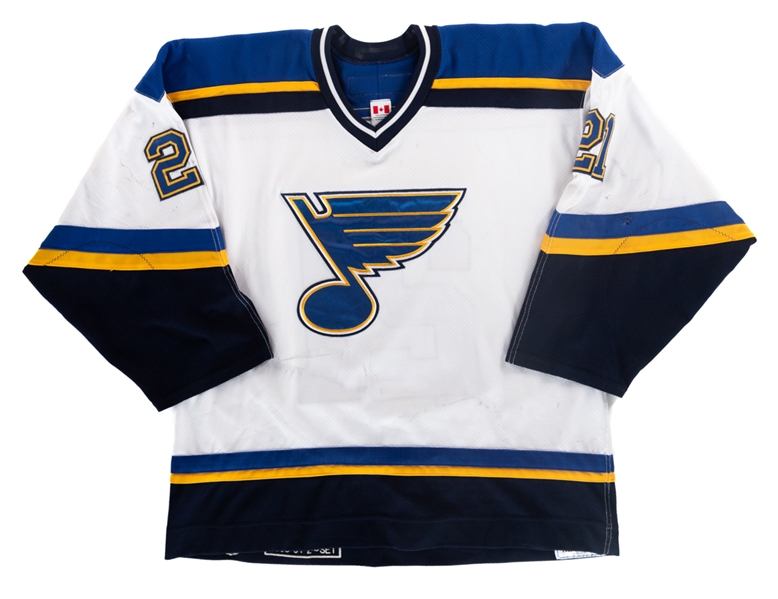 Jamal Mayers 2003-04 St Louis Blues Game-Worn Jersey