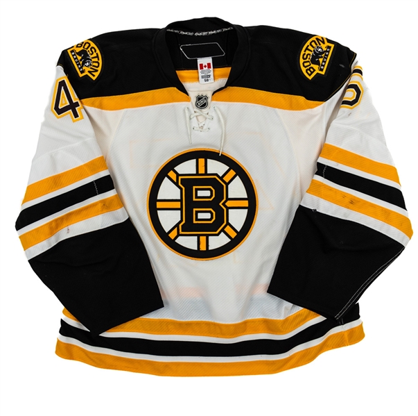 Mark Stuarts 2009-10 Boston Bruins Game-Worn Jersey - Photo-Matched!