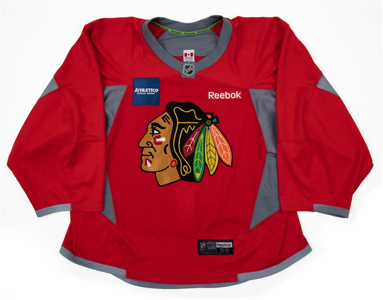 Nikolai Khabibulins Mid-to-Late-2010s Chicago Black Hawks Practice Jersey 