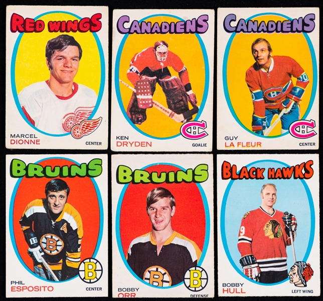 1971-72 O-Pee-Chee Hockey Complete 264-Card Set Plus Complete 24-Booklet Set