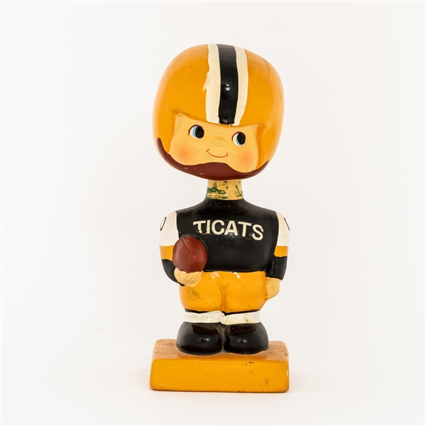 1961-65 CFL Hamilton Tiger Cats Regular Nodder / Bobbing Head Doll
