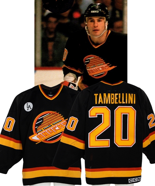 Vancouver Canucks Game-Worn Jersey Attributed to Ronnie Stern (1990-91) and Steve Tambellini (Early-1990s Canucks Alumni)