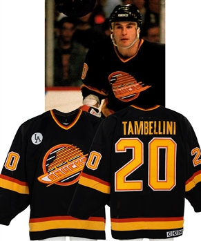 Vancouver Canucks Game-Worn Jersey Attributed to Ronnie Stern (1990-91) and Steve Tambellini (Early-1990s Canucks Alumni)
