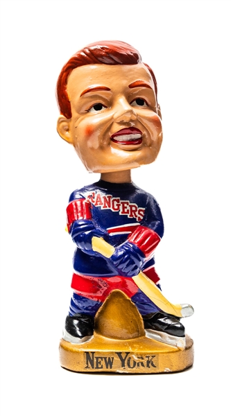 1967-68 New York Rangers Gold Base Nodder / Bobbing Head Doll
