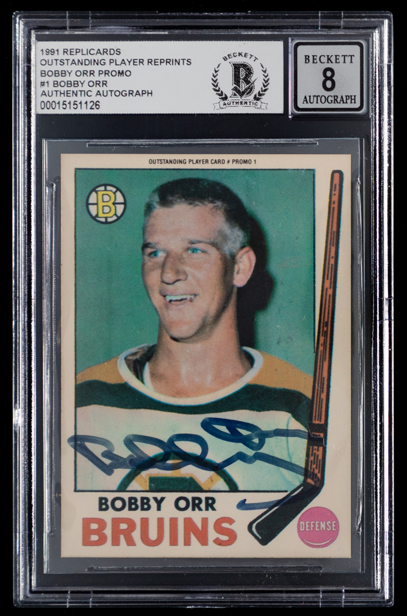 Lot Detail - HOFers Bobby Orr, Stan Mikita and Gerry Cheevers Signed ...