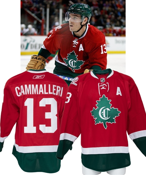 Mike Cammalleris 2009-10 Montreal Canadiens "1910-11" Centennial Game-Worn Alternate Captains Jersey with Team LOA