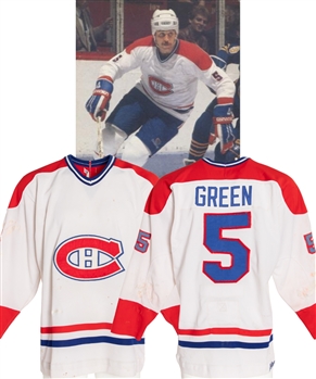 Rick Greens 1982-83 Montreal Canadiens Game-Worn Jersey - 80+ Team Repairs! 