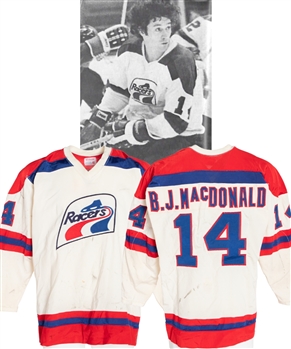 Blair MacDonalds 1976-77 WHA Indianapolis Racers Game-Worn Jersey