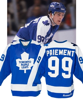 Wilf Paiements 1980-81 Toronto Maple Leafs Game-Worn Jersey with LOA - Team Repairs! - Photo-Matched!