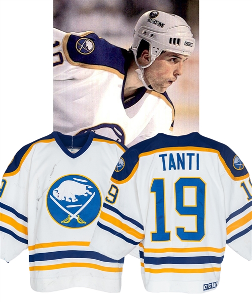 Tony Tantis 1990-91 Buffalo Sabres Game-Worn Jersey - Photo-Matched!