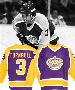 Ian Turnbull’s 1981-82 Los Angeles Kings Game-Worn Jersey with LOA - Team Repairs! - Photo-Matched! 