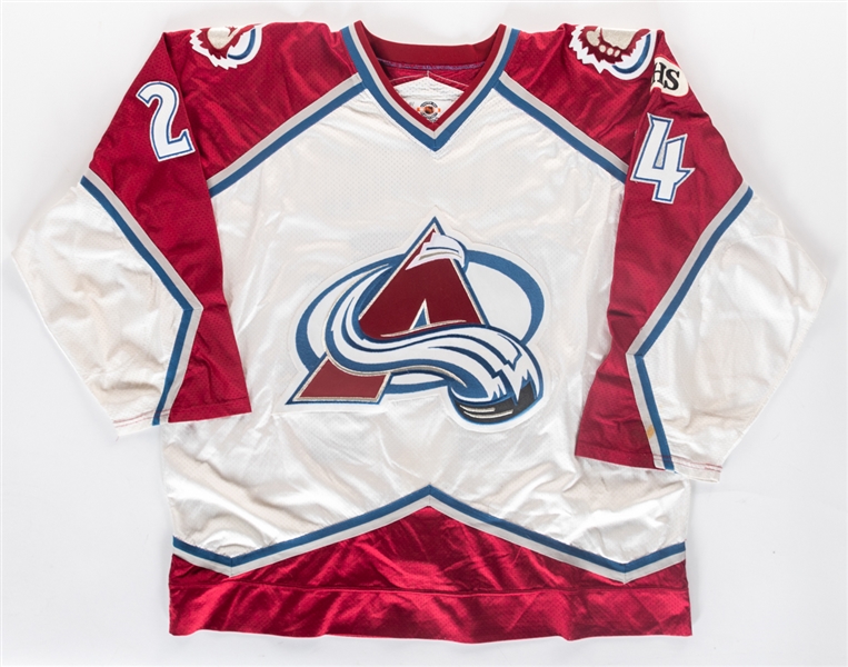 Jon Klemms 1998-99 Colorado Avalanche Game-Worn Playoffs Jersey - CHS Patch! 