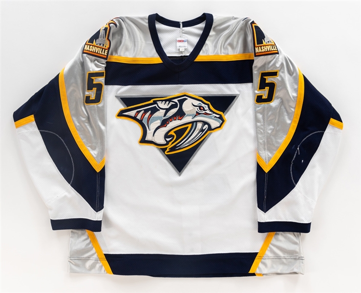 Jan Vopats 1999-2000 Nashville Predators Game-Worn Pre-Season Jersey with Team COA 