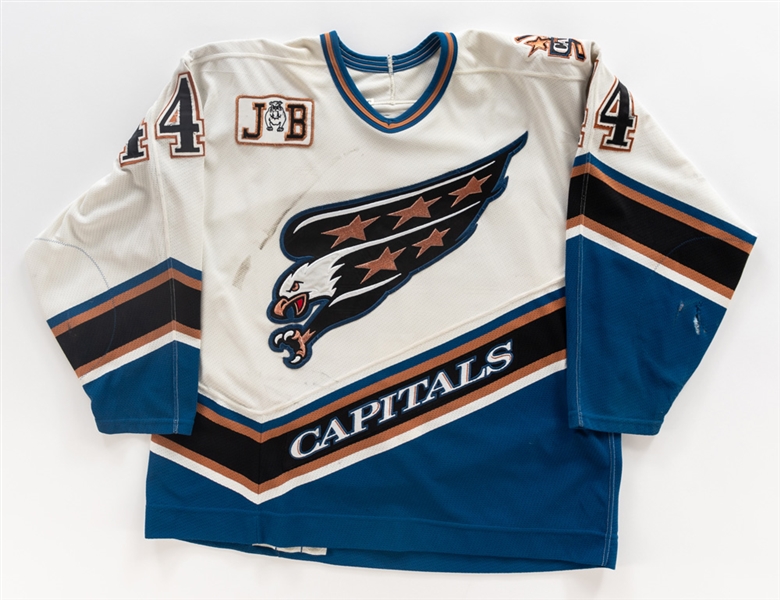 Richard Zedniks 1996-97 Washington Capitals Game-Worn Jersey with MeiGray LOA and COR