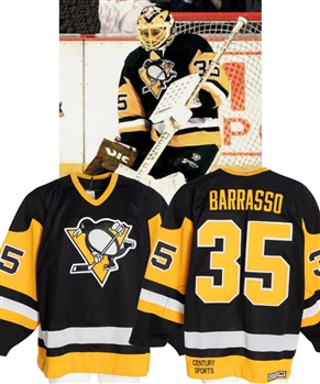 Tom Barrassos 1989-90 Pittsburgh Penguins Game-Worn Jersey with LOA 