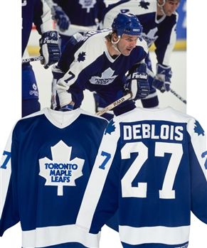 John Kordics and Lucien DeBlois 1990-91 Toronto Maple Leafs Game-Worn Jersey - Photo-Matched!