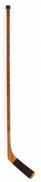 Jean-Guy Talbots 1957-58 Montreal Canadiens Stanley Cup Champions Team-Signed Game-Used CCM Professional Stick 
