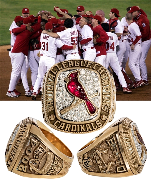 St. Louis Cardinals 2004 National League Championship 10K Gold and Diamond Ring