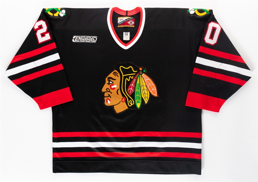 Mark Janssens 1999-2000 Chicago Blackhawks Game-Worn Third Jersey - NHL2000 Patch! 