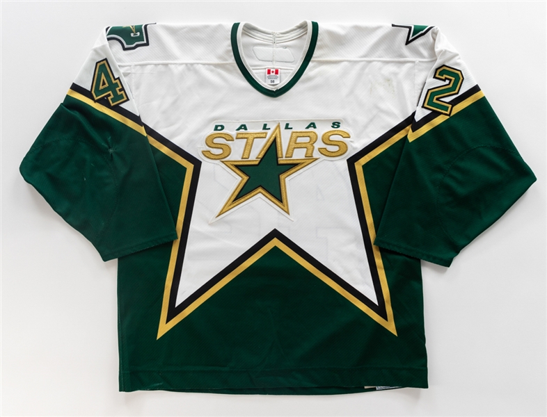 Jon Klemms 2005-06 Dallas Stars Game-Worn Jersey with LOA - Photo-Matched!