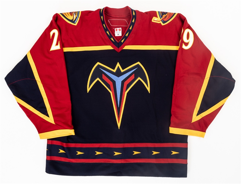 Brad Larsens 2005-06 Atlanta Thrashers Game-Worn Jersey with LOA 