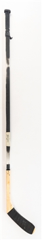 Michel Goulets 1990-91 Chicago Black Hawks Signed Titan TPM 2020 Game-Used Stick